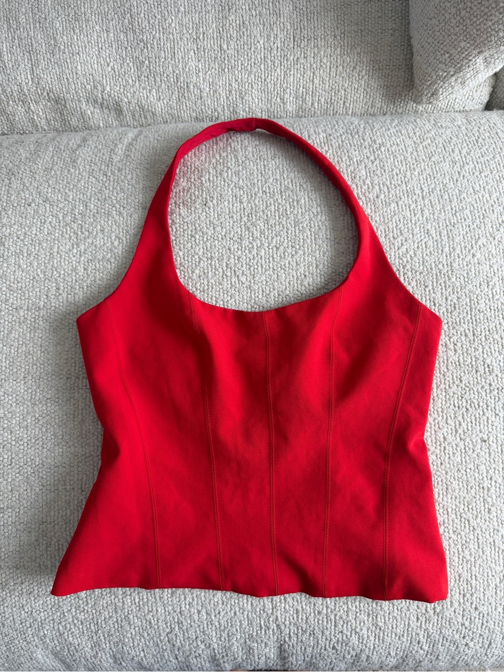 Zara Red Halter Tank Top